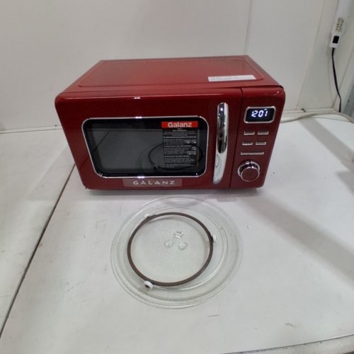 GALANZ RETRO STYLE COUNTERTOP MICROWAVE OVEN - 0.7CU.FT - RED (MODEL: GLCMKZ07RDR07) image 3