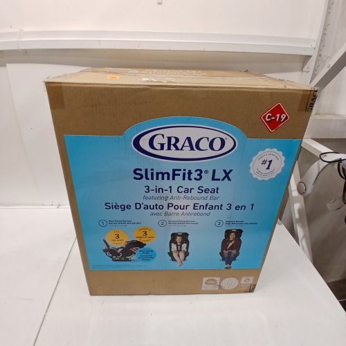 GRACO SLIMFIT3 LX 3 IN 1 CAR SEAT BOOSTER - BLACK (MODEL: 2184499) image 5