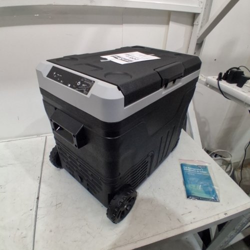 EUHOMY DUAL ZONE ELECTRIC PORTABLE COOLER - 12V/24V - 45L - BLACK/GREY (MODEL: ZBD-50D/CF024-50BL-CAEH) image 5