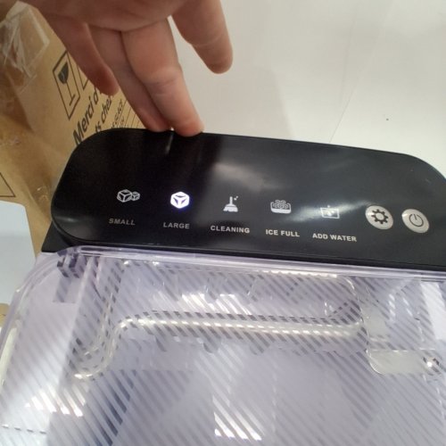 EUHOMY SELF-CLEANING BULLET COUNTERTOP PORTABLE ICE MAKER WITH ICE SCOOP - MAKES 27LB PER DAY - BLACK (MODEL: IMB1008CA-UL) image 2