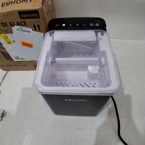 EUHOMY SELF-CLEANING BULLET COUNTERTOP PORTABLE ICE MAKER WITH ICE SCOOP - MAKES 27LB PER DAY - BLACK (MODEL: IMB1008CA-UL) image 3