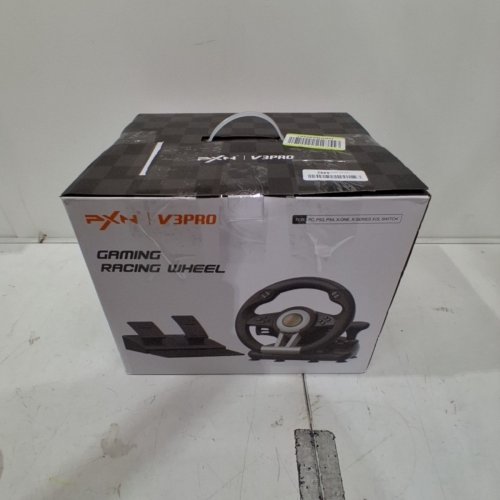 PXN UNIVERSAL RACING WHEEL & PEDALS - FOR PC/XBOX/PLAYSTATION - BLACK (MODEL: PXN-V3PRO) image 4