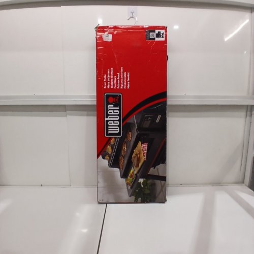 WEBER SEARWOOD 600 XL PELLET FOLDING FRONT TABLE - 36" X 12" - BLACK (MODEL: 3400109) image 4