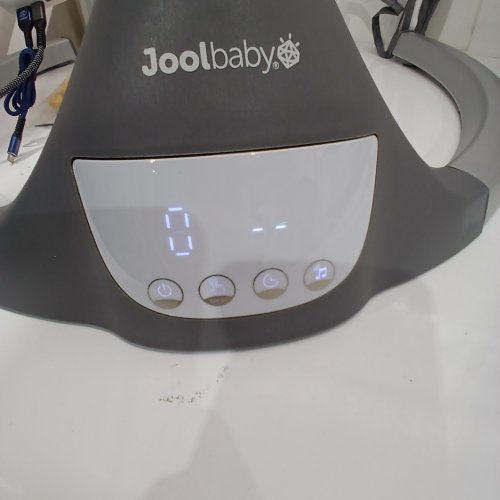 JOOL BABY 5 POINT HARNESS BABY SWING BLUETOOTH SPEAKER REMOVABLE CANOPY TEN PRESET MELODIES USB CONNECTIVITY - 0-6M - 20LB CAP - GREY (MODEL: NOVA-GRY) image 2