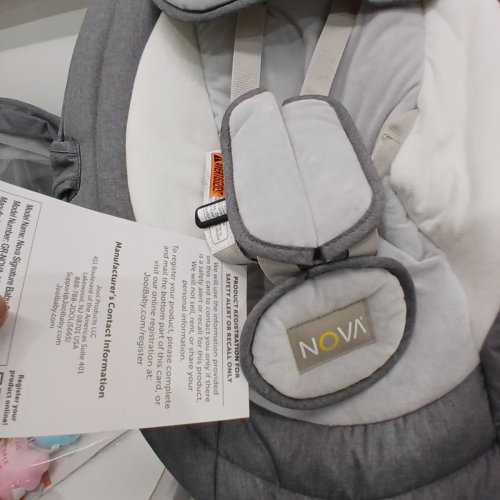 JOOL BABY 5 POINT HARNESS BABY SWING BLUETOOTH SPEAKER REMOVABLE CANOPY TEN PRESET MELODIES USB CONNECTIVITY - 0-6M - 20LB CAP - GREY (MODEL: NOVA-GRY) image 4