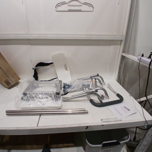 SLIDING TUB TRANSFER SHOWER BENCH SEAT - 40" X 22" X 41" - WHITE/GREY (MODEL: FBL650330) image 2