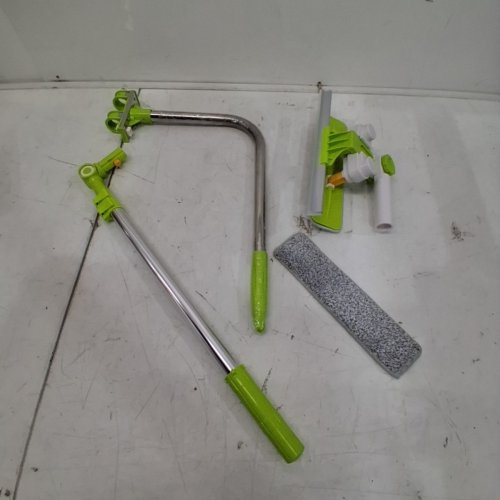 ALUMINUM TELESCOPIC DOUBLE-SIDED WINDOW CLEANING TOOL - 61" MAX - GREEN image 3