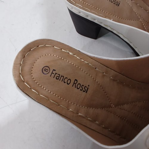 FRANCO ROSSI FLOWER SANDALS - SIZE 8 - WHITE image 2