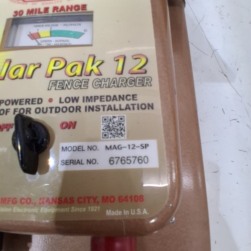 PARMAK SOLAR ELECTRIC FENCE CHARGER - 30 MILE RANGE - TAN (MODEL: MAG-12-SP) image 2