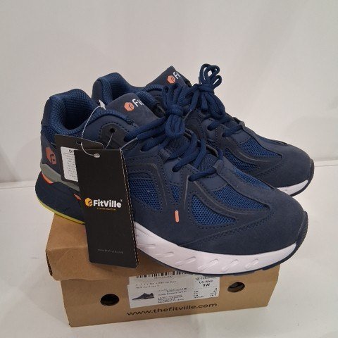 MEN'S FITVILLE WALKING SHOES - US 9W - MAJOLICA BLUE (MODEL: REBOUND CORE V1) image 2