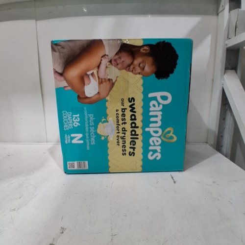136PK PAMPERS SWADDLERS DIAPERS - NEWBORN SIZE image 3