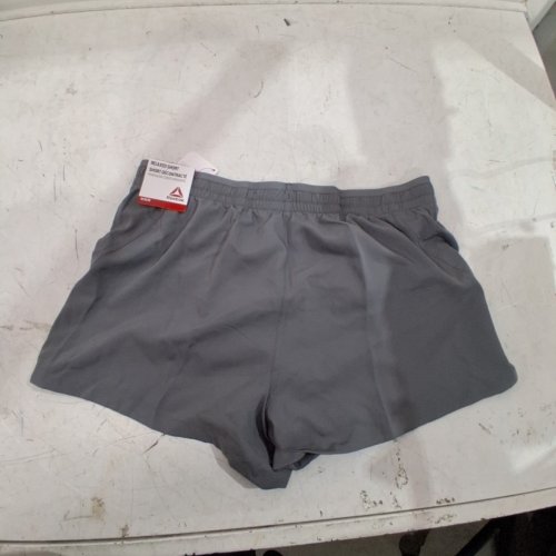 WOMEN'S REEBOK RELAXED RUNNING SHORTS- MEDIUM - GRAY image 2