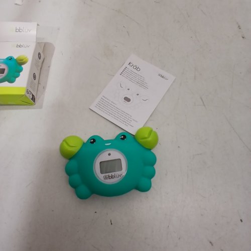 BBLUV KRAB 3-IN-1 THERMOMETER AND BATH TOY - 0M+ - GREEN - (MODEL: B0146-C-01) image 2