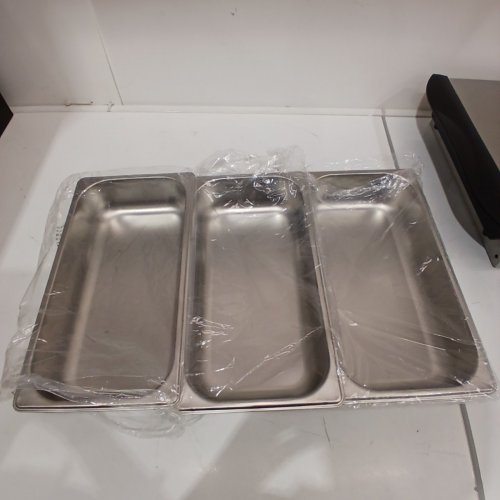 PROCTOR SILEX ADJUSTABLE HEAT BUFFET SERVER & FOOD WARMER WITH 3 OVEN-SAFE DISHES - 2.5QT /EACH - STAINLESS STEEL (MODEL: 34300RG) image 6