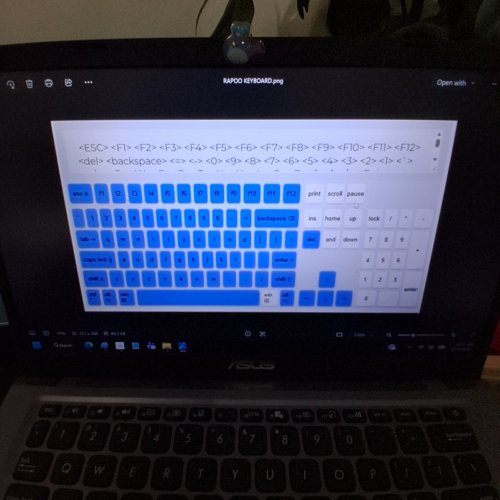 RAPOO WIRELESS BLUETOOTH KEYBOARD AND MOUSE - BLACK (MODEL: 9010M) image 2
