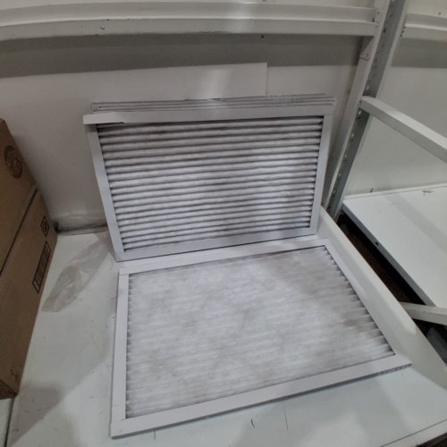 5PK AMAZONBASICS PLEATED AC FURNACE AIR FILTER - 16" X 25" X 1" - WHITE image 2