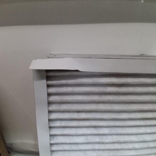 5PK AMAZONBASICS PLEATED AC FURNACE AIR FILTER - 16" X 25" X 1" - WHITE image 3