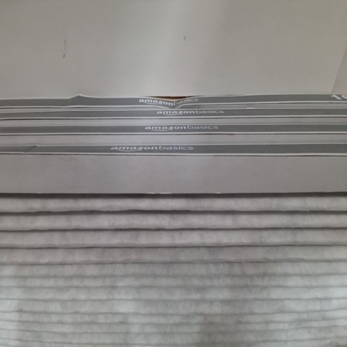 5PK AMAZONBASICS PLEATED AC FURNACE AIR FILTER - 16" X 25" X 1" - WHITE image 4