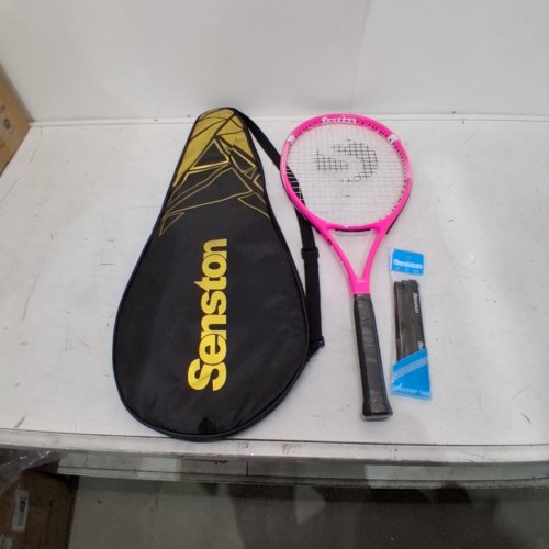 SENSTON TENNIS RACKET WITH CARRYING BAG - 27" - PINK/BLACK image 2