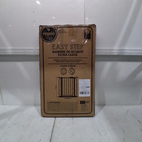 REGALO EASY STEP EXTRA WIDE BABY GATE - 30" X 29"-49" - WHITE (MODEL: 1164 EW DS) image 3