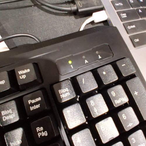 *SPANISH VERSION* IMICRO USB WIRED KEYBOARD - BLACK (MODEL: KB-US9851S) image 2