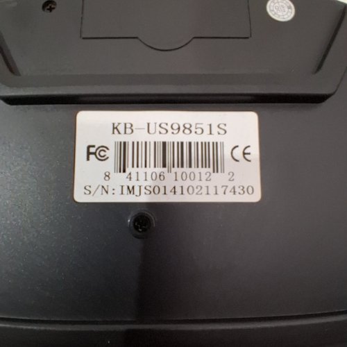 *SPANISH VERSION* IMICRO USB WIRED KEYBOARD - BLACK (MODEL: KB-US9851S) image 3