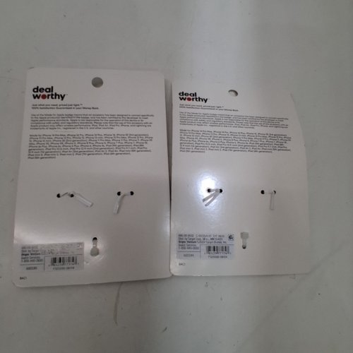 2 DEALWORTHY LIGHTNING TO 3.5MM AUX AUDIO CABLE - 3FT - WHITE image 3