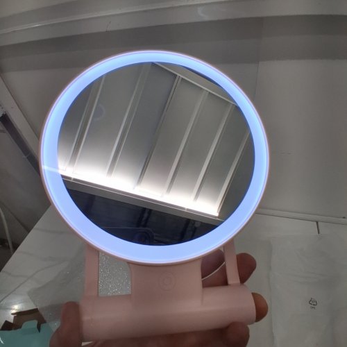 MAGNIFYING MAKEUP MIRROR WITH LED LIGHT - 1X/30X DOUBLE SIDED - PINK (MODEL: M21) image 2