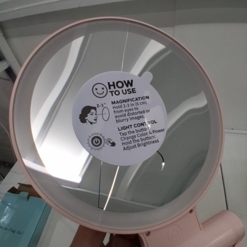 MAGNIFYING MAKEUP MIRROR WITH LED LIGHT - 1X/30X DOUBLE SIDED - PINK (MODEL: M21) image 5