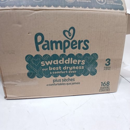 ~155PK PAMPERS SWADDLERS DISPOSABLE BABY DIAPERS - SIZE 3 (13-26LBS) image 2