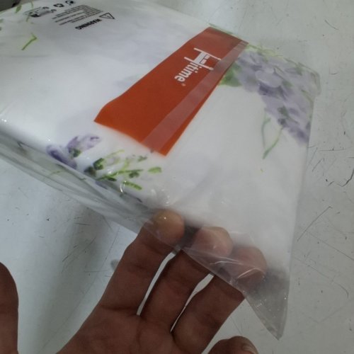 4PC HITIME BED SHEET SET - TWIN EXTRA LARGE - WHITE/ PURPLE image 3