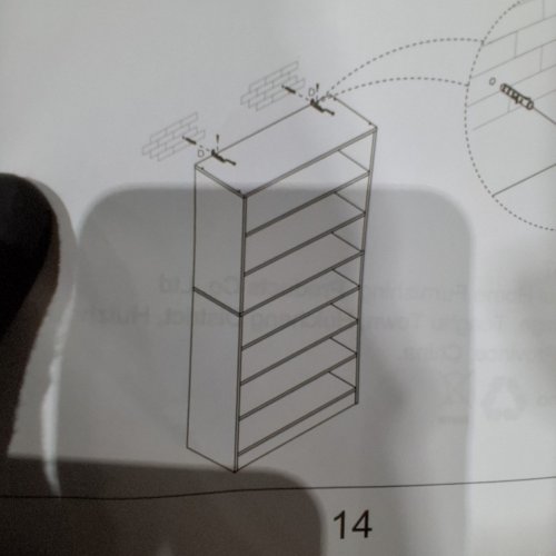 TALL WOODEN 7-TIER BOOK CASE - APPROX 79"- WHITE (MODEL: RS-157) image 10