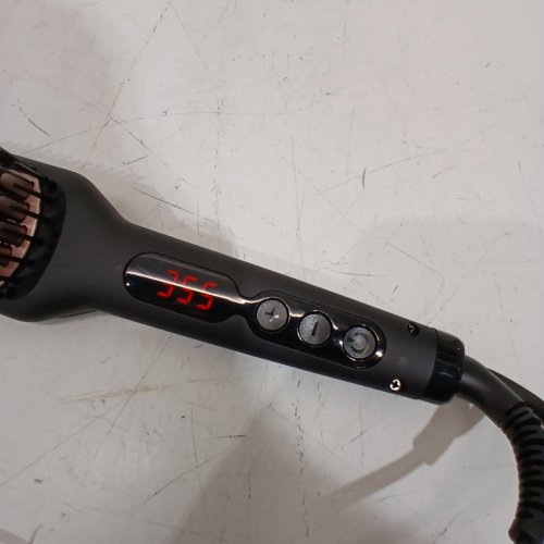 MEGAWISE PRO CERAMIC IONIC HAIR STRAIGHTENER BRUSH 20S HEATING WITH AUTO-OFF - BLACK - (MODEL: KL-1025) image 2