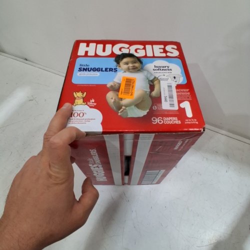 96PK HUGGIES LITTLE SNUGGLERS DISPOSABLE BABY DIAPERS - SIZE 1 (UP TO 14LBS) image 2