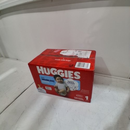 96PK HUGGIES LITTLE SNUGGLERS DISPOSABLE BABY DIAPERS - SIZE 1 (UP TO 14LBS) image 3