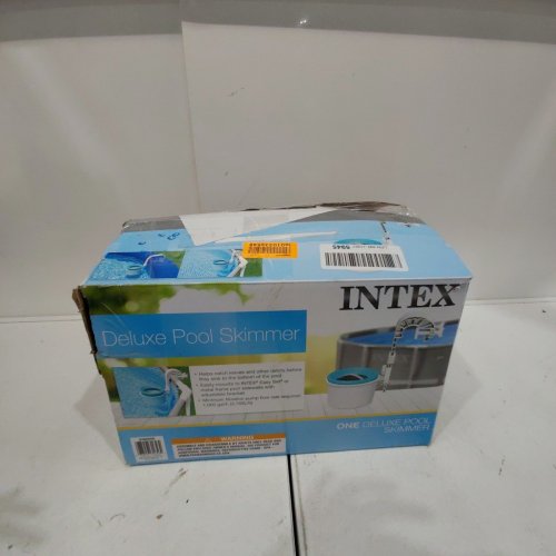INTEX ABOVE-GROUND POOL DELUXE WALL-MOUNTED AUTOMATIC SWIMMING POOL SURFACE SKIMMER - BLUE/WHITE (MODEL: 28000E) image 4