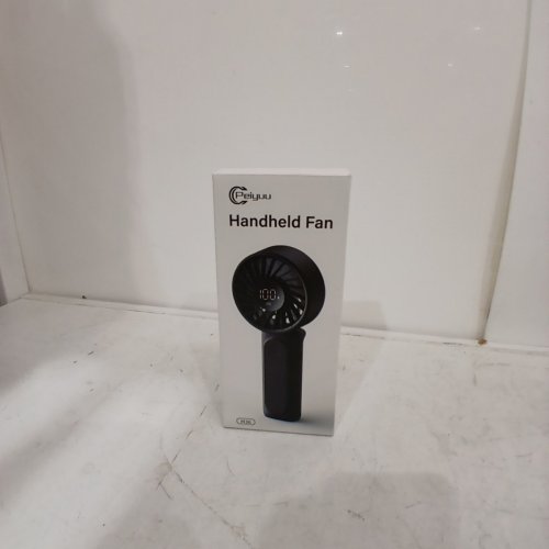 UNBRANDED PORTABLE RECHARGEABLE FAN WITH 6 FAN SPEEDS AND LCD DISPLAY - NAVY BLUE (MODEL: M36) image 5