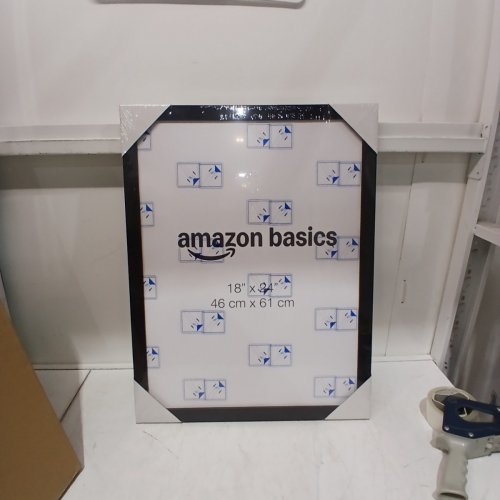 AMAZON BASICS WOOD POSTER RECTANGULAR FRAME - 18" X 24" - BLACK image 2