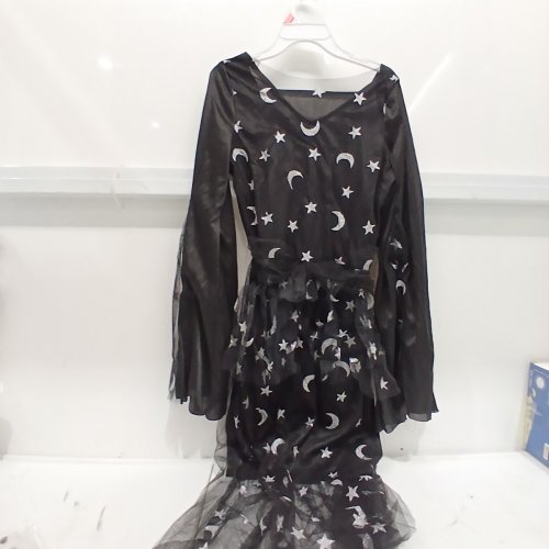 2PC WOMEN'S PARTYHOLIC TWILIGHT SORCERESS COSTUME - LARGE / 10-12 - BLACK SILVER (STYLE : 50153L) image 2
