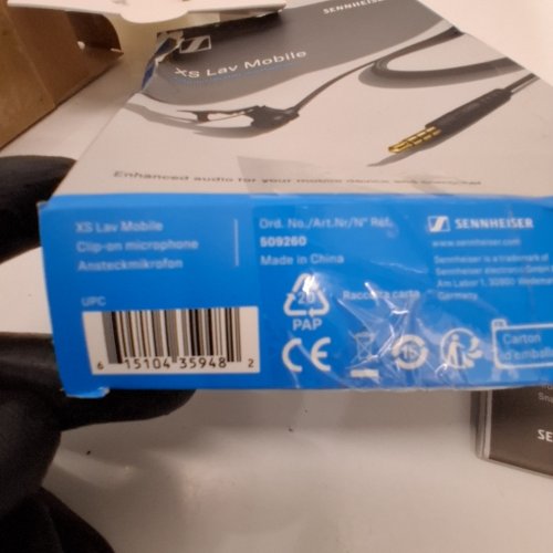 SENNHEISER XS WIRED LAVALIER MICROPHONE WITH 3.5MM AUX CONNECTOR - OMNIDIRECTIONAL - 6.6FT - BLACK image 2
