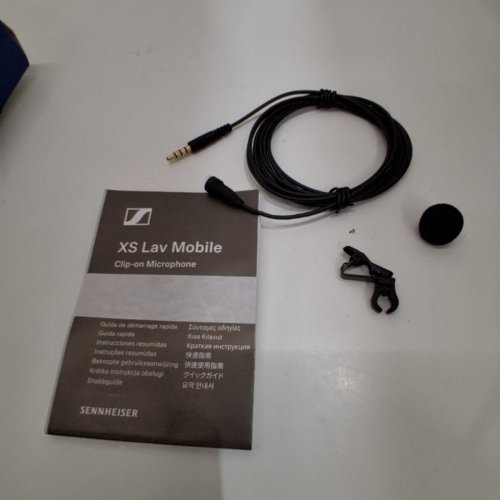 SENNHEISER XS WIRED LAVALIER MICROPHONE WITH 3.5MM AUX CONNECTOR - OMNIDIRECTIONAL - 6.6FT - BLACK image 3