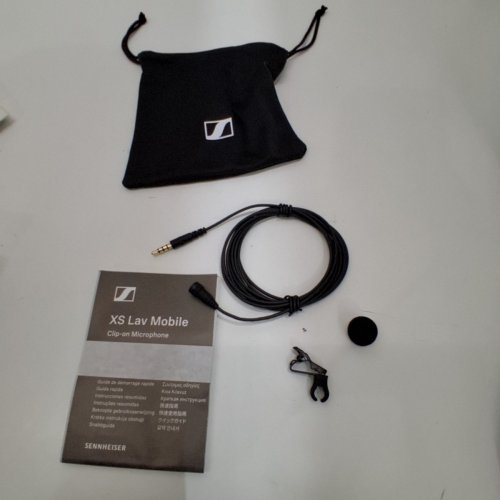SENNHEISER XS WIRED LAVALIER MICROPHONE WITH 3.5MM AUX CONNECTOR - OMNIDIRECTIONAL - 6.6FT - BLACK image 4