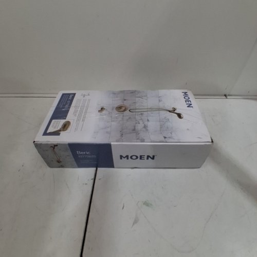 MOEN BERIC SINGLE HANDLE MODERN TUB AND SHOWER FAUCET WITH HANDSHOWER, VALVE INCLUDED - BRONZED GOLD (MODEL: 82775BZG) image 3
