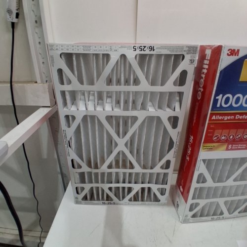 2PK 3M FILTRETE AIR FILTER MPR 1000 MICRO ALLERGEN DEFENSE DEEP PLEATED - 16" X 25" X 5" - WHITE image 3