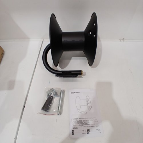 AMAZONBASICS MANUAL HOSE REEL - FITS 3/8" HOSE UP TO 50FT LONG - BLACK (MODEL: ‎H800079-WO) image 2