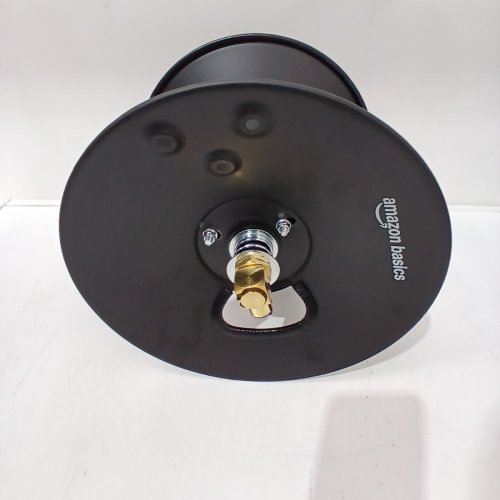 AMAZONBASICS MANUAL HOSE REEL - FITS 3/8" HOSE UP TO 50FT LONG - BLACK (MODEL: ‎H800079-WO) image 3