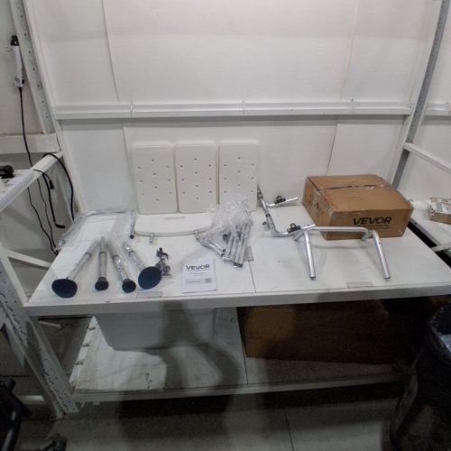 TUB TRANSFER BENCH FOR BATHTUB, ADJUSTABLE SHOWER SEATS FOR ADULTS - 400LBS CAPACITY - WHITE/SILVER (MODEL: FBL630263) image 2