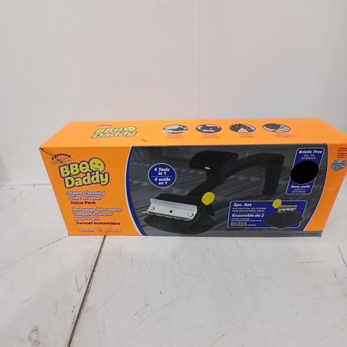 2PC SCRUB DADDY BBQ DADDY STEAM CLEANING GRILL SCRUBBER VALUE PACK - BLACK (MODEL: 1882120) image 3