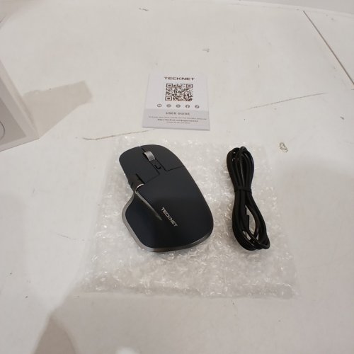 TECKNET ERGO TRI-MODE WIRELESS BLUETOOTH SILENT MOUSE FOR PC - 4800DPI - BLACK (MODEL: TK-MS029) image 2