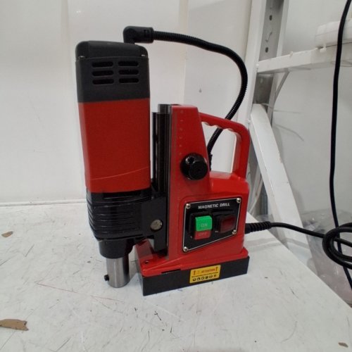 MAGNETIC SINGLE TRACK DRILL PRESS 110V, 1.6" BORING DIAMETER - ORANGE - (MODEL: J1C-40) image 4